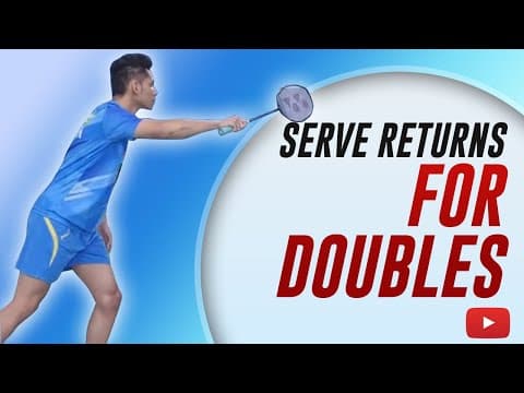 How to Return Various Serves for Badminton Doubles - Abhishek Ahlawat